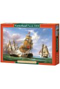 Puzzle 3000 el. Combat between the French and the English Vessels Castorland