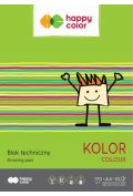 Happy Color Blok techniczny kolorowy A4 10 kartek