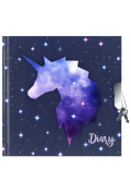Starpak Pamiętnik zamykany Unicorn Galaxy