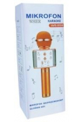W&k Mikrofon zabawkowy JYWK369-1 złoty