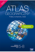 Polska, kontynenty, świat. Atlas geograficzny dla uczniów klas 5–8 szkoły podstawowej. Nowa edycja 2020–2022