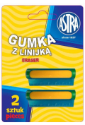 Astra Gumka i linijka 2w1 5 cm 2 szt.