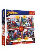 Puzzle 4w1 Bohaterski SpiderMan Trefl