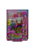 Barbie Fryzura Kolorowa panterka Lalka GRN81 Mattel