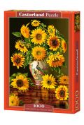 Puzzle 1000 el. Sunflowers in a Peacock Vase Castorland