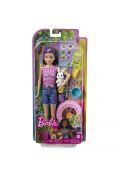 Barbie Kemping Siostra i zwierzątko Zestaw + lalka HDF71 Mattel