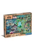 Puzzle 1000 el. Story maps, 101 Dalmatyńczyków Clementoni