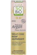 SO'BiO etic Perłowe różowe serum do twarzy do skóry dojrzałej Precieux Argan 30 ml