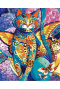 Norimpex Obraz Malowanie po numerach - Kot ze skrzydłami