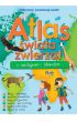 Atlas zwierząt świata z naklejkami i plakatem