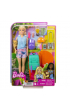 BRB Kemping Barbie Malibu Lalka + akcesoria HDF73 Mattel
