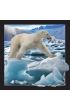 Magnes 3D Niedźwiedź Polarny w skoku