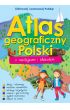Książka Atlas geograficzny Polski z naklejkami i plakatem